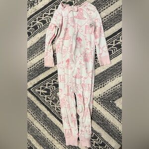 The Beaufort Bonnet Company Pink and Cream Kids Pajamas